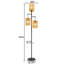 Lampe sur pied en rotin 72 po