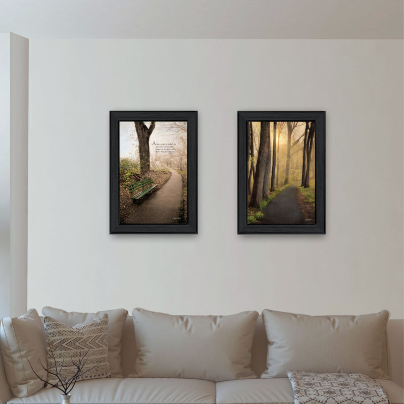 «After The Rain», ensemble de 2 pièces encadrées pour la décoration murale de salon par Robin-Lee Vieira