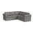 Lockheart 5PC L Shaped Roll Arm Modular Upholstered Corner Sectional-126757377