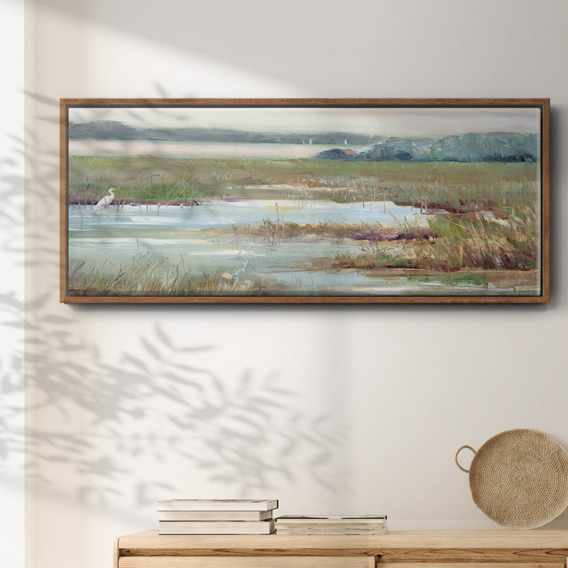 " Early Morning Magic ", 8" H x 20" W x 1.5" D, Walnut