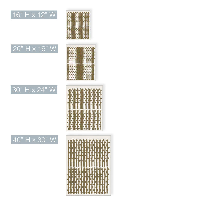 «Alvaro Abstract Neutral CLVI» par ChiChi Decor, impression sur toile tendue, H 16 po x l 12 po x P 1,5 po