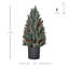Arbre de Noël artificiel miniature enneigé 18 po HOMcom
