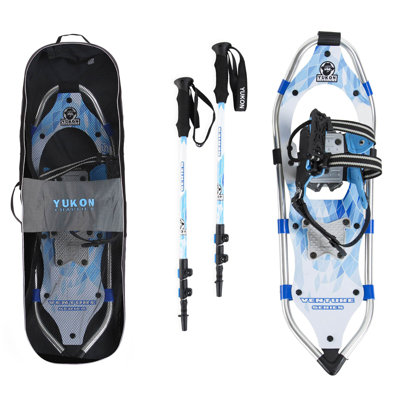 Advanced 8 x 21 Inch Women's Snowshoe Kit with Poles and Bag