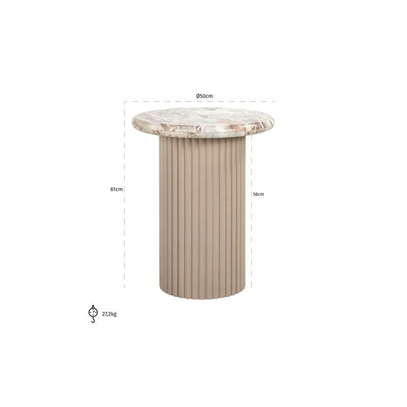 Table de bout en marbre