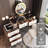 Flavel Makeup Vanity with Wireless Charging Station, Bluetooth Speaker, Dressing Table Mirror(39.4inch)