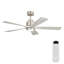 52 Inch Ultra Quiet Reversible Ceiling Fan With Light - Dimmable LED, Memory & Timer For Large Room