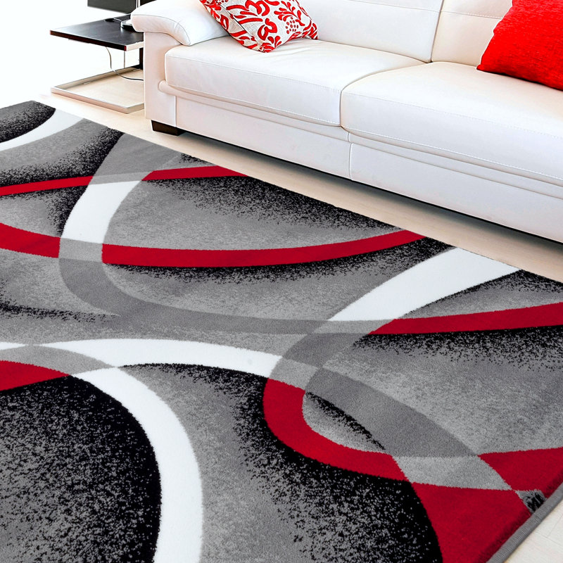 Cherine Abstract Indoor Rug, Rectangle 1'11" x 3'2"