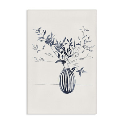 Minimal Bud Vase Canvas Wall Art by Yuyu Pont