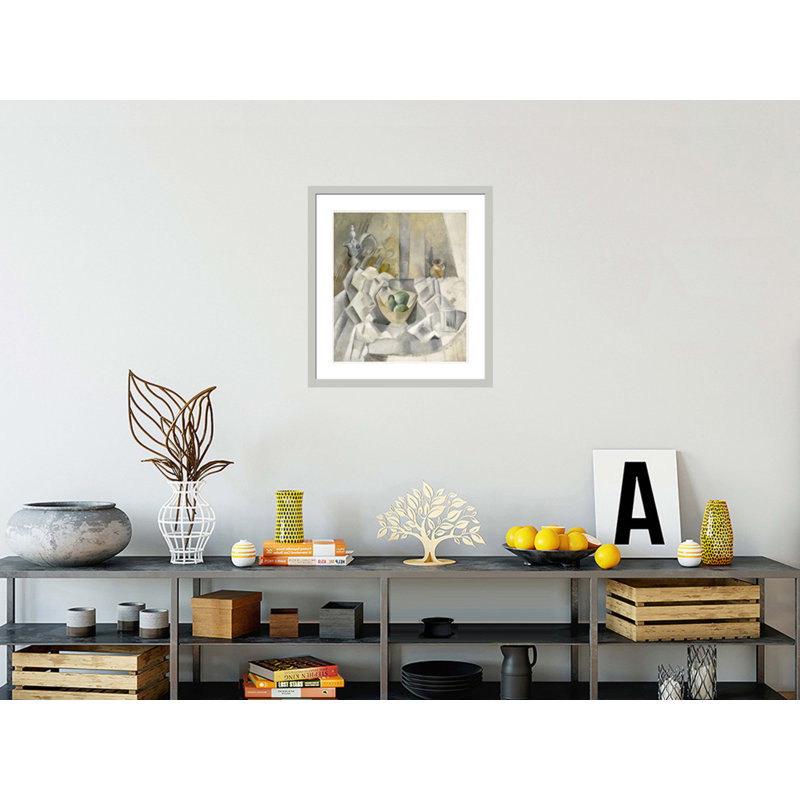 Carafe Jug and Fruit Bowl (Carafon pot et compotier) par Pablo Picasso, impression giclée sur cadre, 25.61" H x 23.5" W