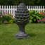 Statue décorative de jardin artichaut pour l'extérieur - Sculpture en pierre de style classique pour décoration de statue de jardin - 30 po, gris