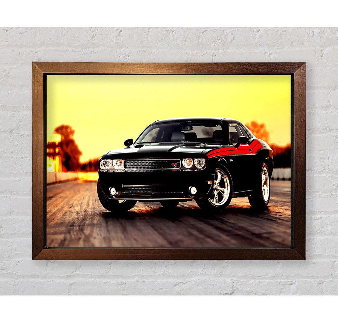 Dodge Challenger Gerahmter Druck