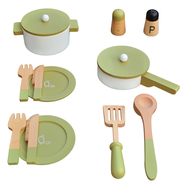 Little Chef Frankfurt Wooden Pots and Pans Set