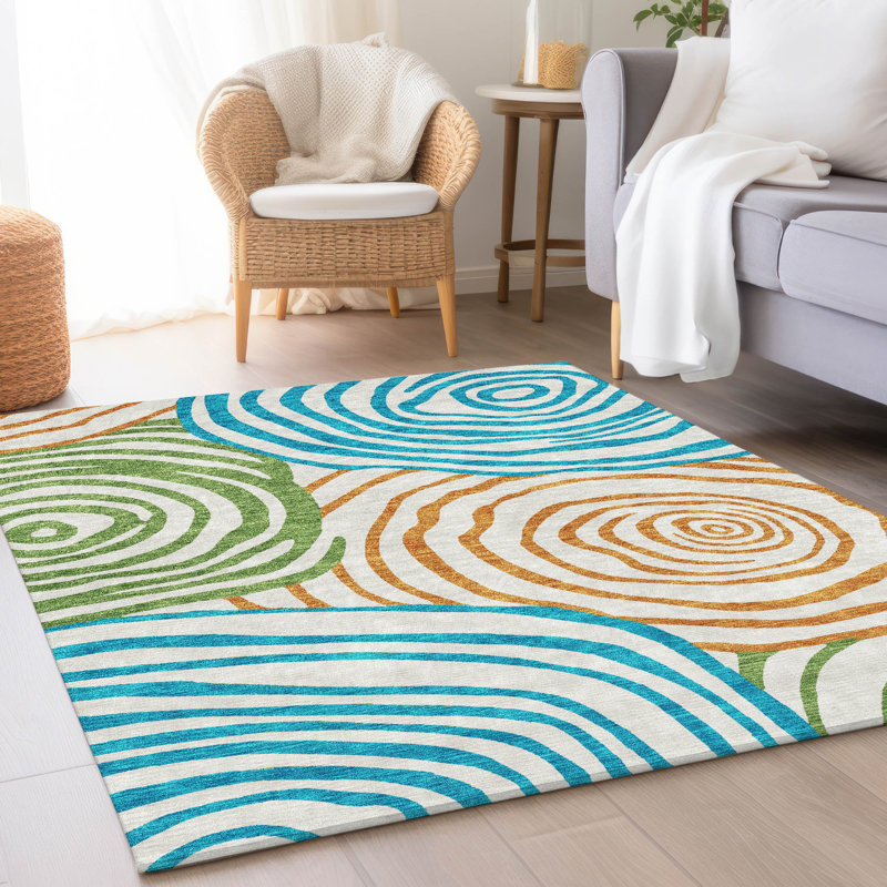 Tapis de porte d'extérieur antidérapant Leis, Rectangle 9 pi x 12 pi