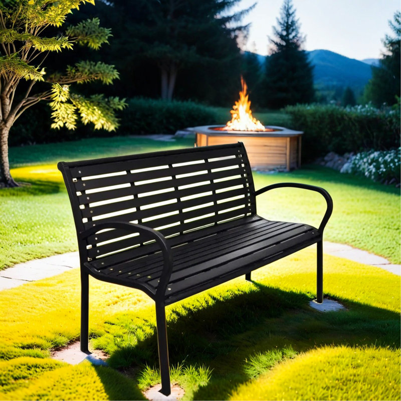 Banc d'extérieur avec matériaux durables et conception ergonomique pour un confort ultime