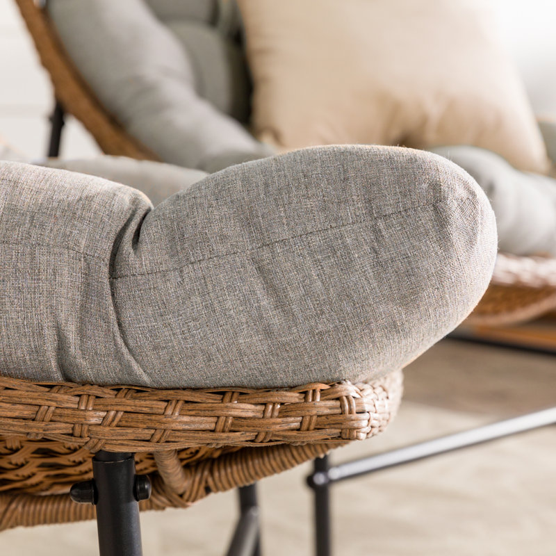 Lauri Patio Scoop Lounge Chairs with Cushions