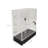 Clear Cabinet Acrylic Display Removable Shelf Case Plexiglass Showcase with Lock and Key Transparent