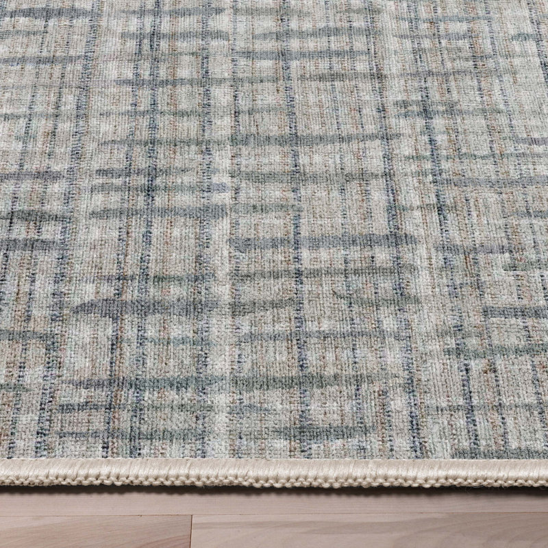 Tapis beige tissé à plat à motif rétro Nuzzo Bali, Rectangle 5 pi 3 po x 7 pi 3 po