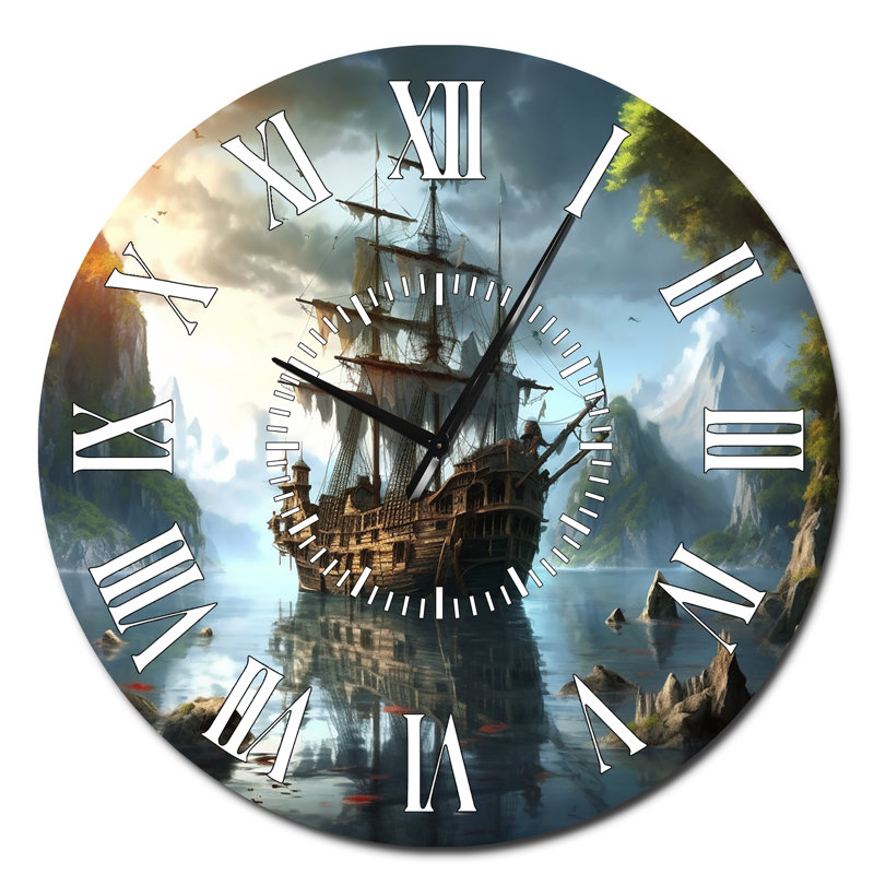 Horloge murale pirate, Surdimensionné