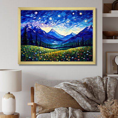 " Vangogh Starry Night Over The Mountains "