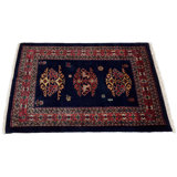 Oveta Oriental Area Rug in Navy
