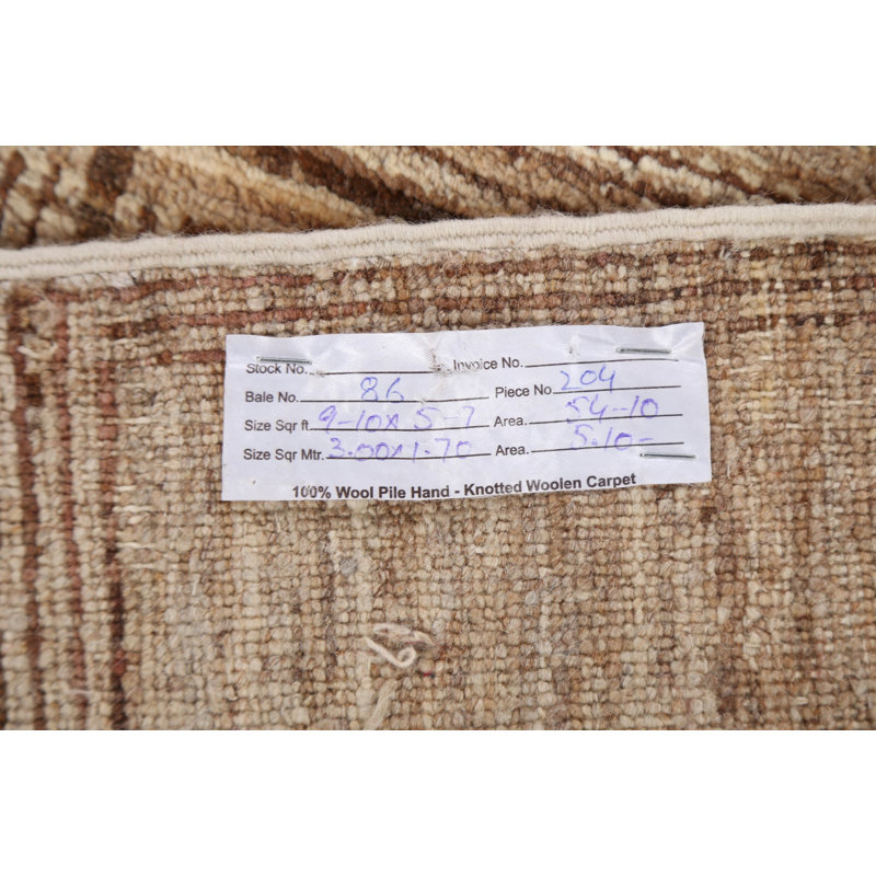 Checkered Gabbeh Area Rug 6x10