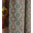Bohemian Handcrafted Linen Curtains – Peach & Grey Block Print Floral Jhroka Window Drapes-455144907