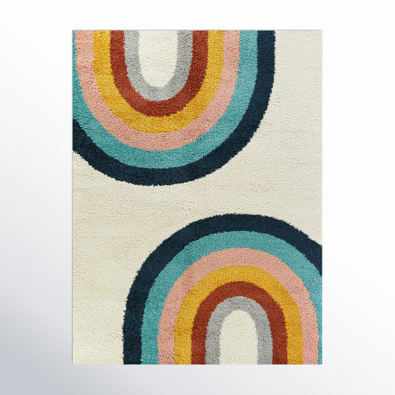Tapis pour enfants North Stoke, Rectangle 5 pi 3 po x 7 pi
