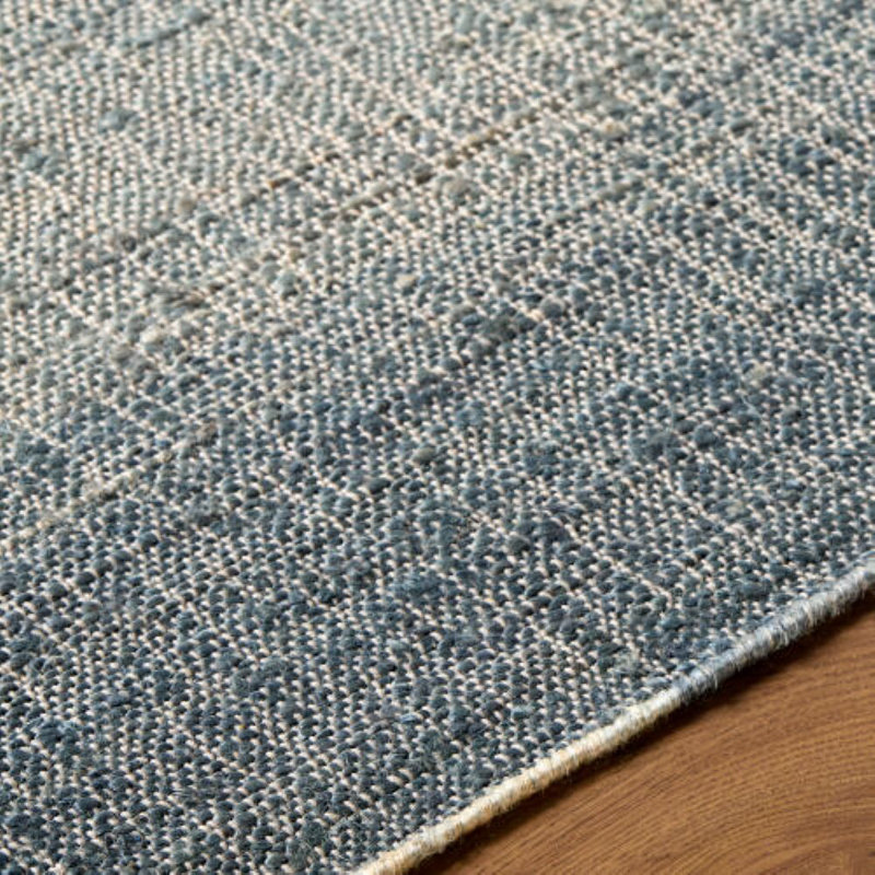 Umbria  Handmade Rug, Rectangle 2' x 3', Blue/Ivory