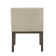 Carrazco Weathered Wood Finish Table With Cross Base Dining Set - 48" Table With Beige Linen, Slope Arm Chairs, 7-Piece