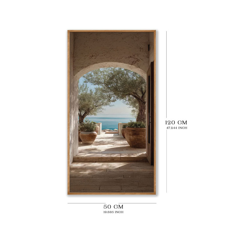 Élégante peinture encadrée décorative, 47,2 po x 19,7 po | Cadre 100% bois massif (épaisseur: 0,8 pouce) et œuvre d'art en panneau de fibres à densité moyenne 100% (épaisseur: 0,1 pouce) | Impression numérique époustouflante pour le salon, le bureau et la maison