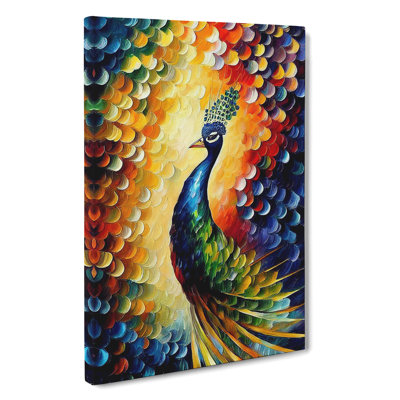 Peacock Portrait No.3 - Wrapped Canvas