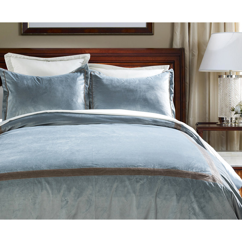 Chamber Polyester No Duvet Cover, Brown, Queen duvet + 2 Shams