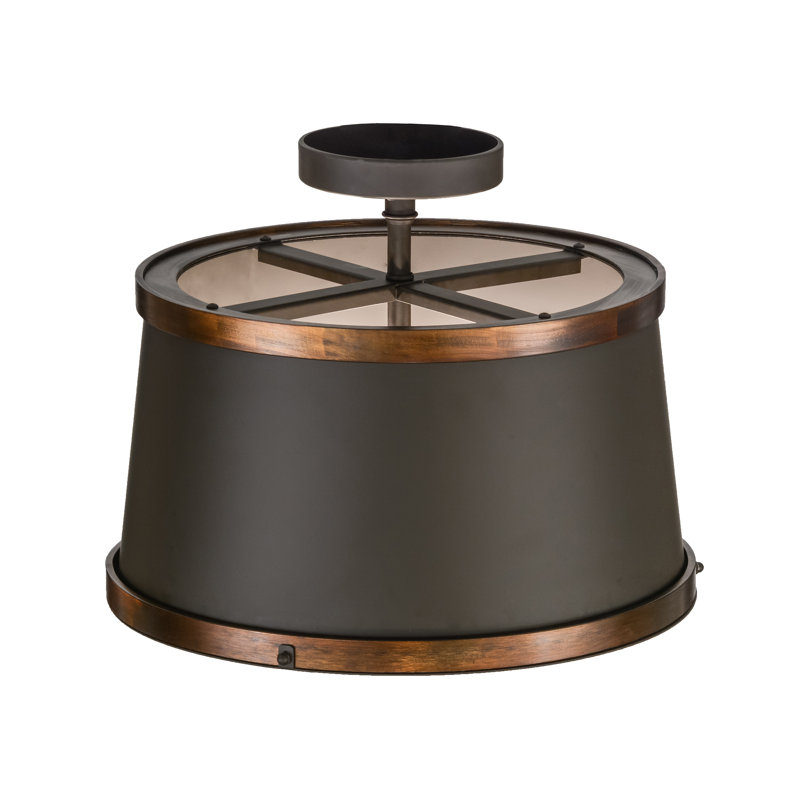 4 - Light Semi Flush Mount, 60 W, E26 Bulb