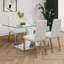 Table en verre de style moderne