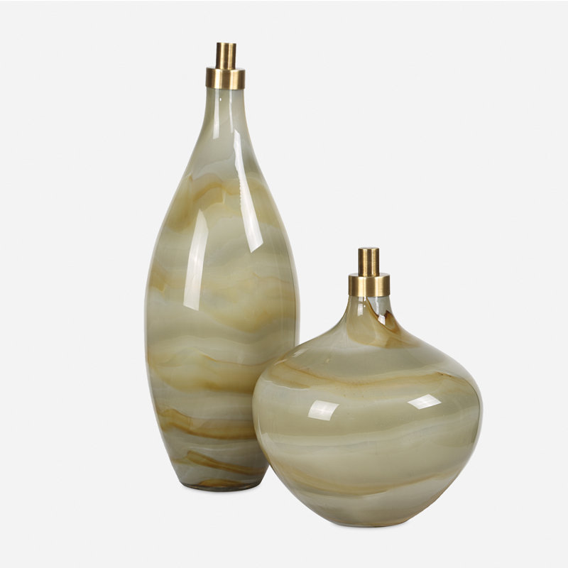 Meggett Glass Bottles Set