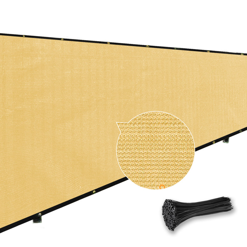 Paravent de clôture 8 po H x 50 po, Tanné, H 12,6 po x l 7,09 po x P 16,54 po