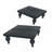 S/2 Black Wooden Square Risers