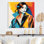 Casual Urban Street Dress Woman I - mode, art mural en métal