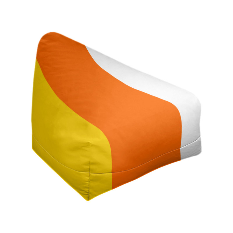 Housse de sac de pois standard Miami, Jaune / rouge orangé / blanc