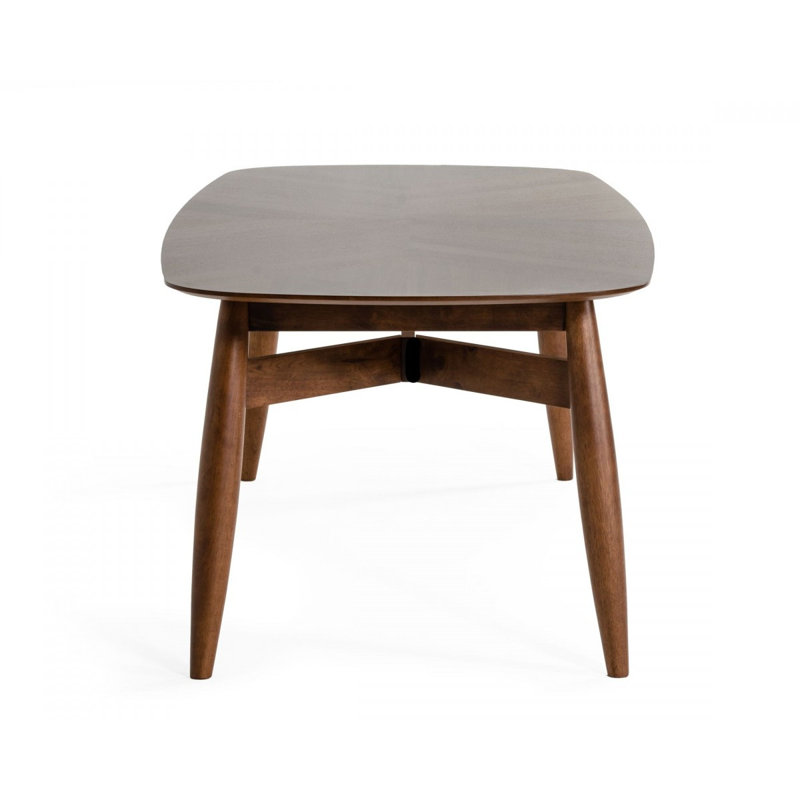  Table de salle à manger 95 "en bois massif brun