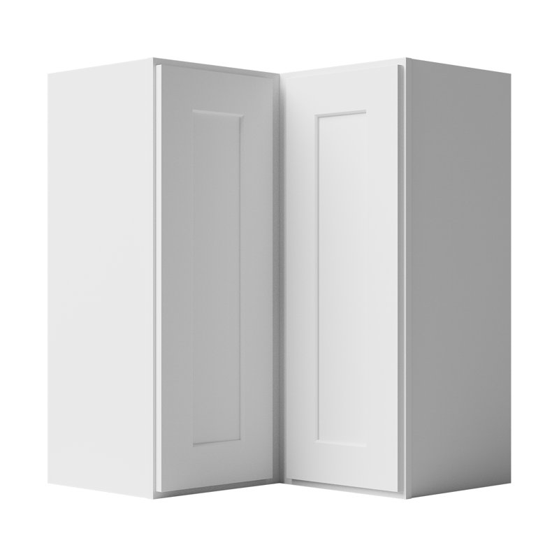 Armoire murale d'angle, L 24 po x H 30 po x P 12 po, Blanc