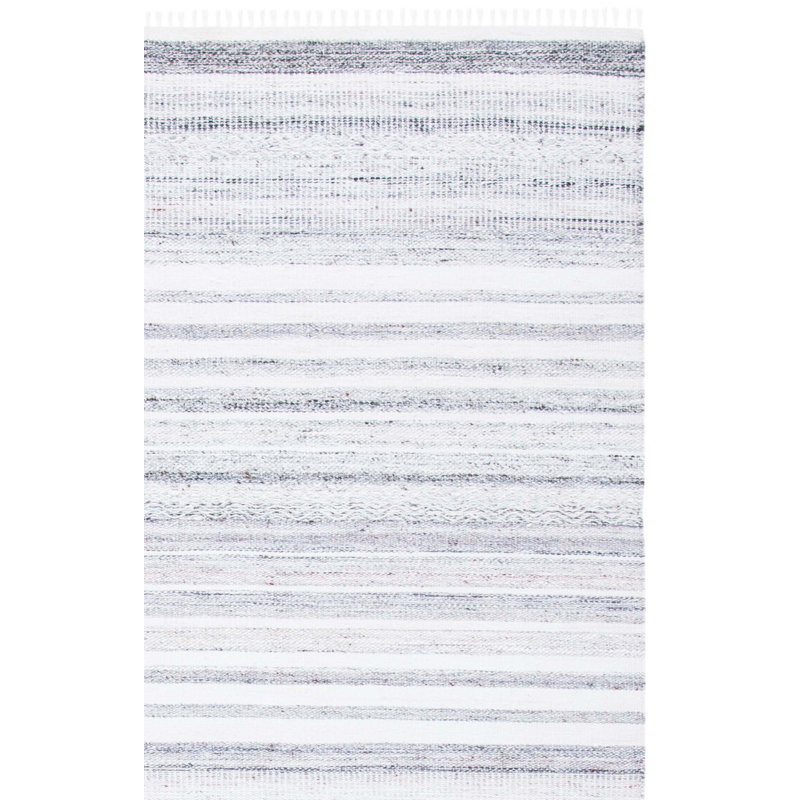 Tapis rayé performance tissé à la main Tashina, Tapis de couloir 2 pi 3 po x 8 pi