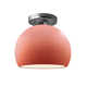 Single Light Ceramic LED Semi Flush Mount
