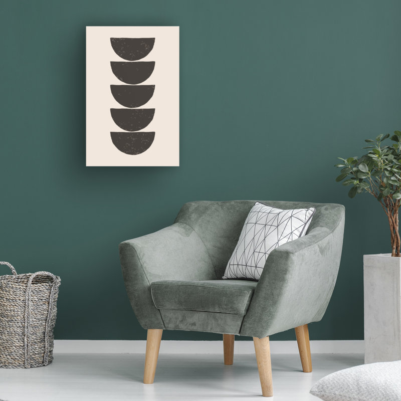 Jay Stanley Minimal Circles 3 sur impression sur toile, H 47 po x l 30 po x P 2 po
