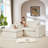 Boneless Modern Chenille cloud sofa, freely combinable-126296541-126296514-126296512