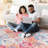 Cream 3x5 Washable Area Rug, Non-slip Back, Low-pile, Non-shedding, Stain For Living Room, Bedroom, Kitchen, Dining Pet & Interior Rug Cream, Bottom, Non-shedding Spot-1130329559