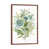 Toile avec cadre en bois brun classique est en rupture de stock