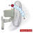 Vie Oscillating Wall Mounted Fan