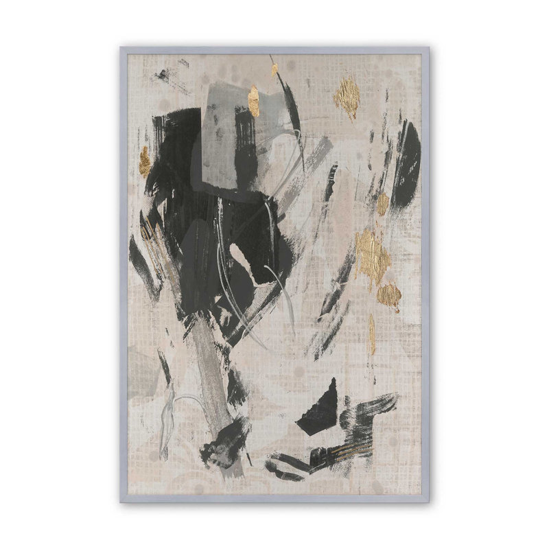 Impression sur toile, "Pattern Emotion I" par June Erica Vess, H 36 po x l 24 po, Open Corner Framed Print without Mat Paper