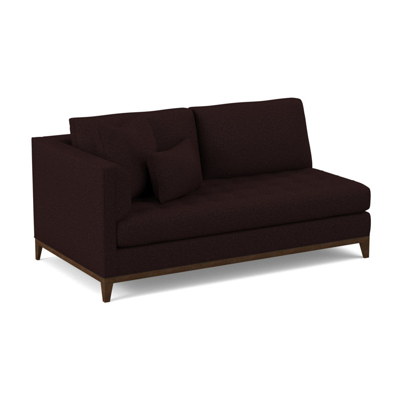 Paramount Upholstered Sectional Symmetrical, American Walnut, Margaret Mahogany